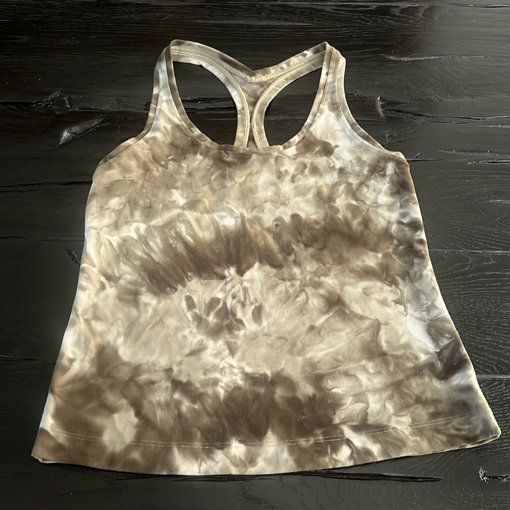 Lululemon align scoop neck racerback green diamond dye Sage 6